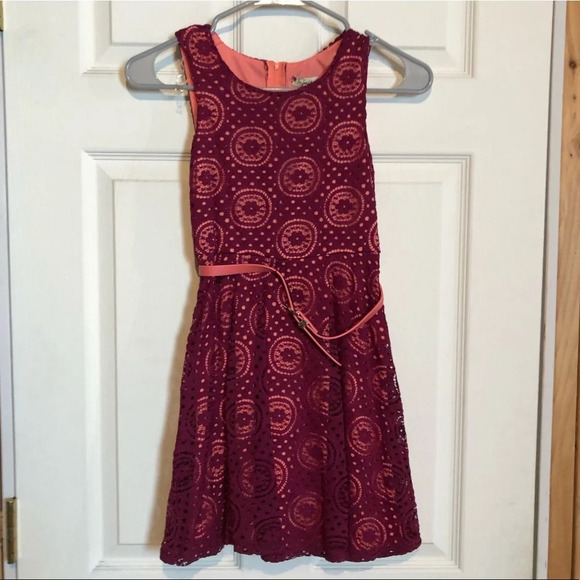 NWT Speechless Sleeveless Girls Dress Size 8 Lace - Picture 1 of 4